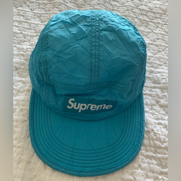 Authentic Supreme Nylon soft ball camp cap unisex wrinkle look - Picture 3 of 13